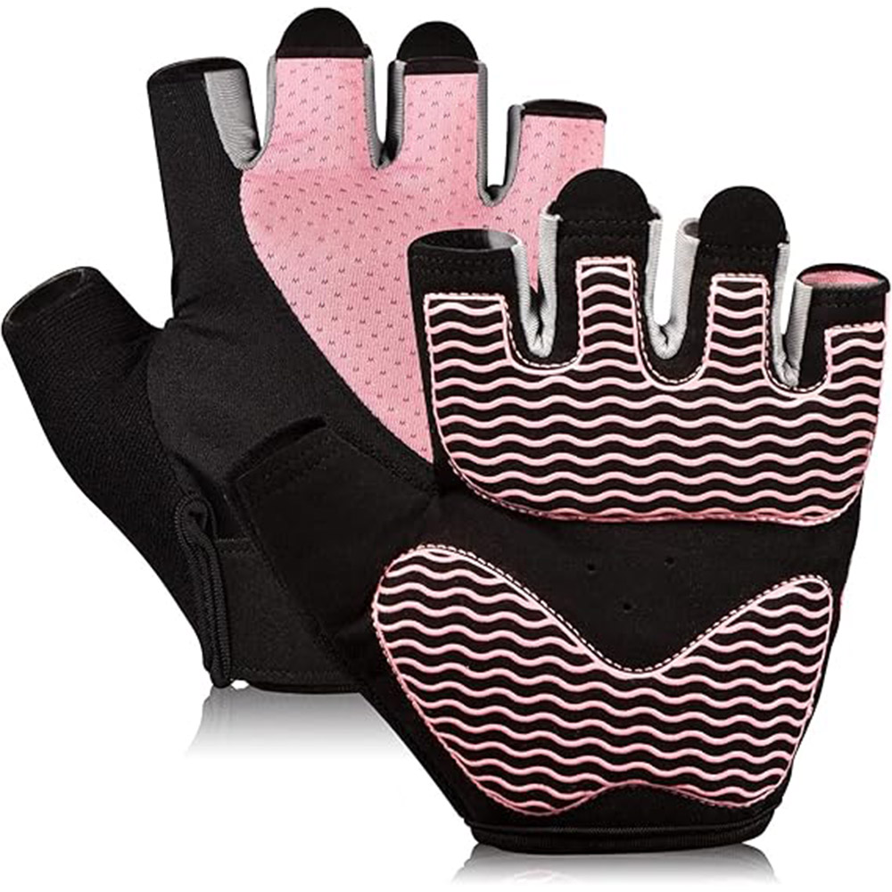 Fabricante de luvas de ginástica, luvas de treino sem dedos para levantamento de peso, luvas de fitness respiráveis ​​para treinamento e esportes