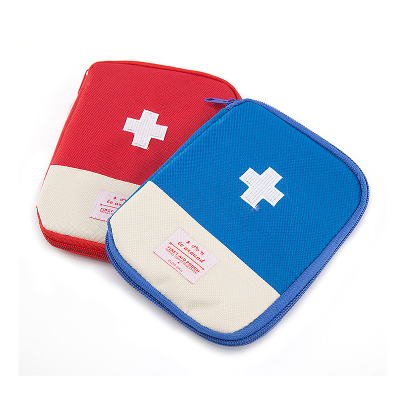 Mini bolsa organizadora de primeiros socorros ao ar livre para viajar 