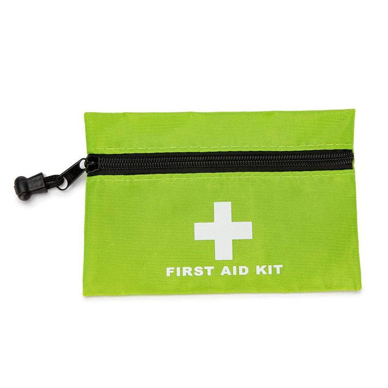 Bolsa de primeiros socorros verdes de primeiros socorros para caminhada de ciclismo de ciclismo 