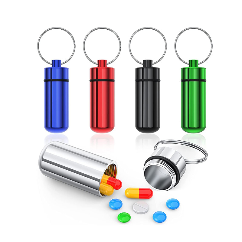 Mini Metal Metal First Aid Chanchain Caixa de comprimidos 