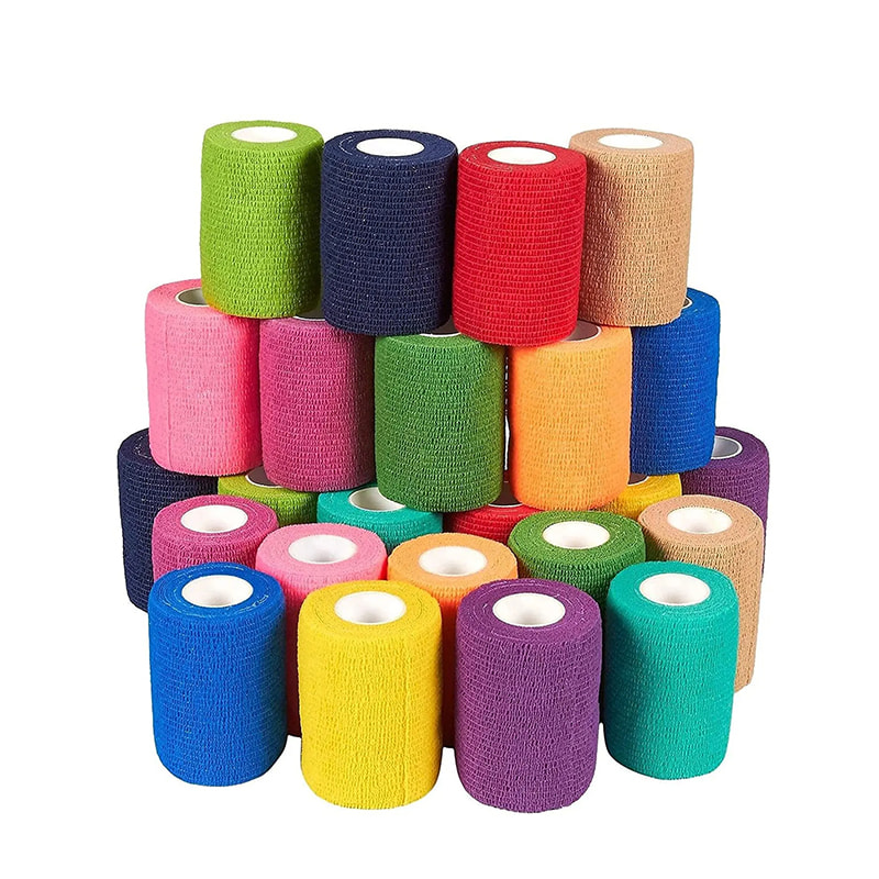Bandagens coesas e elásticas de esportes premium