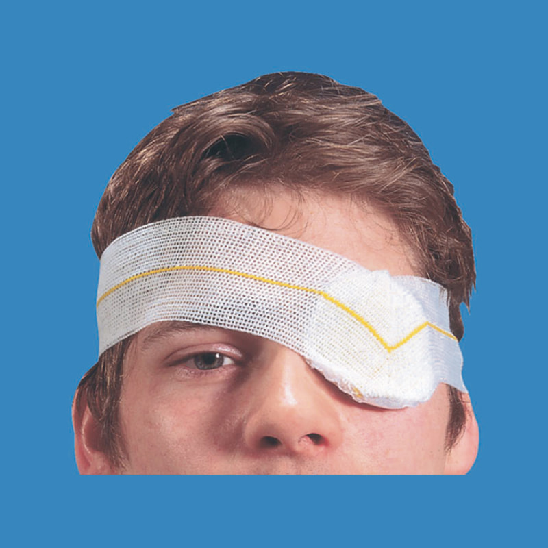 Bloco de olhos com loop de malha